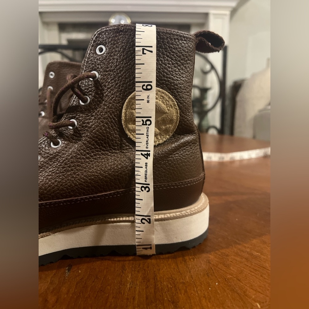 Converse Chuck Taylor Crafted Boot Hi in the "Chocolate" Leather - Picture 7 of 10